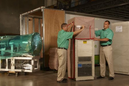 Metcalf Moving Truck and Movers in Warehouse