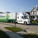 Metcalf Moving Truck in front of house